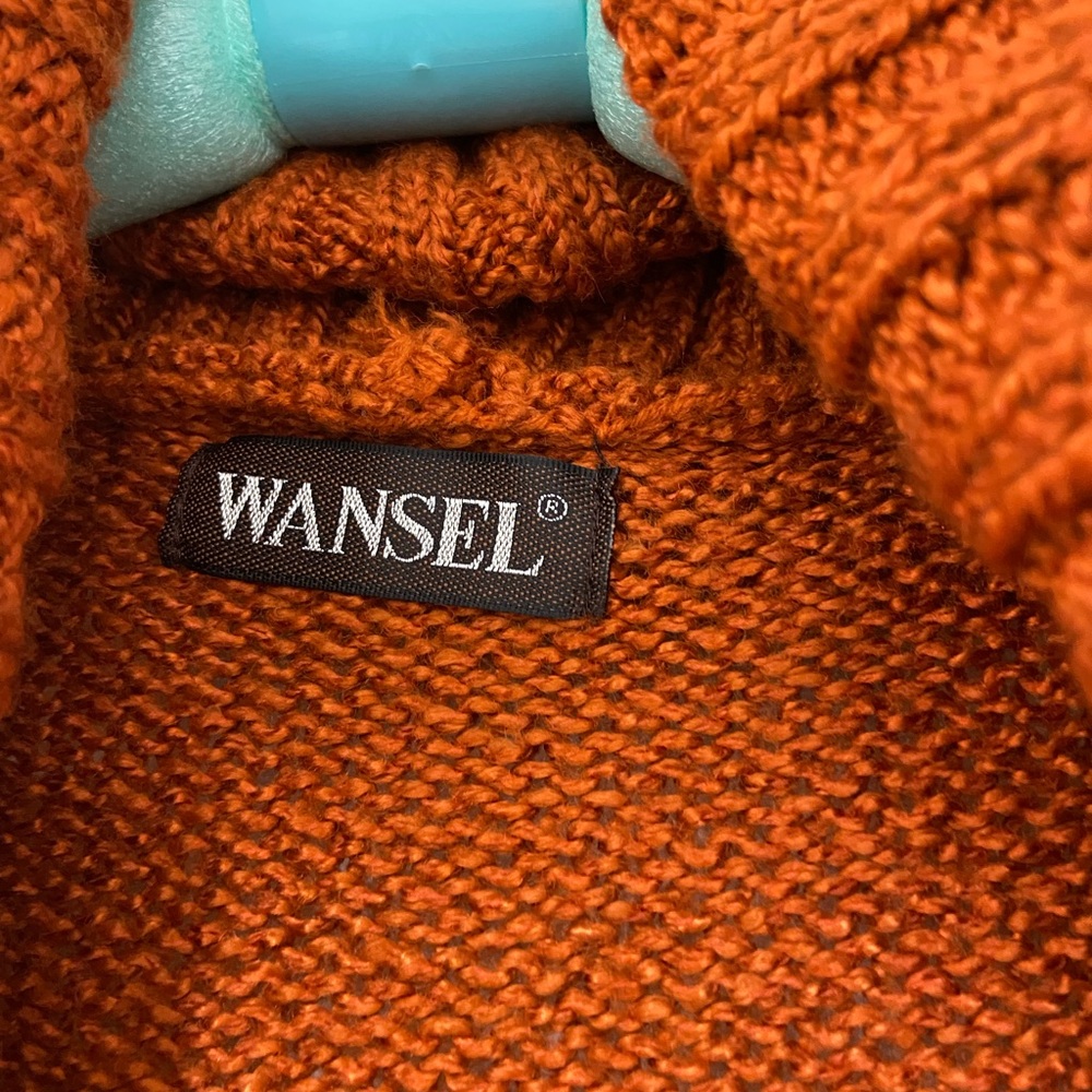 Women's Orange Fringe Sweater - Picture 4 of 7